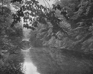 On Wissahickon Creek, Fairmount Park, Philadelphia, USA (c1900)