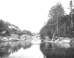On the Ammonoosuc River, White Mountains, New Hampshire, USA