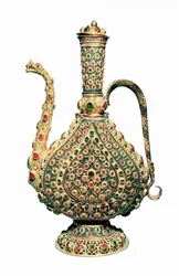 Ottoman Art: Gold Jug, Inlaid with Precious Stones