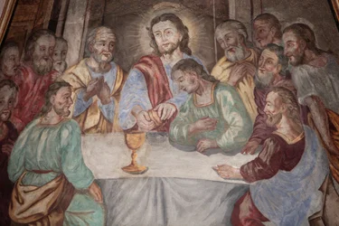 The Last Supper in Our Lady of Assumption Church, Cordon, France