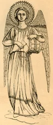 Outline Copy of an Angel Painted by Fra Angelico, 1881