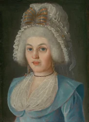 Portrait of a Lady in Lace Bonnet