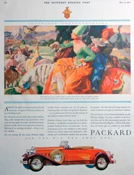 Packard car advert, 1930