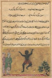 Page from Tales of a Parrot Tuti-nama: Twenty-second Night: The Court Jester