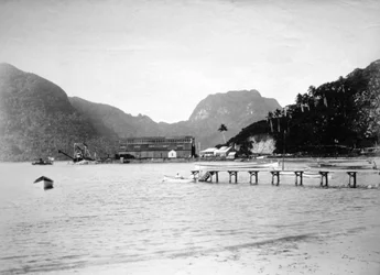 Pago Pago Harbor, in the Island of Tutuila, American Samoa