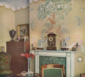 Painted chimney breast, 1933