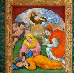 Painting of the martyrdom of St Cecilia