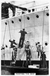 Painting the Hull of a Ship