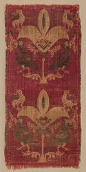 Palmettes and Birds from a Tunic or Curtain, 500s-600s