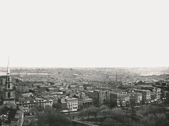 Panorama of the City of Boston, USA