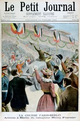 Paris Berlin Race, Arrival of the winner Henry Fournier
