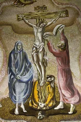 Mosaic in Saint-Antoine de Padoue Church, Paris, France