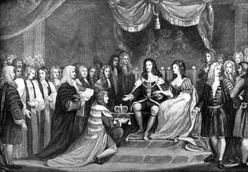Parliament Offering the Crown to William and Mary, 1689, late 18th century