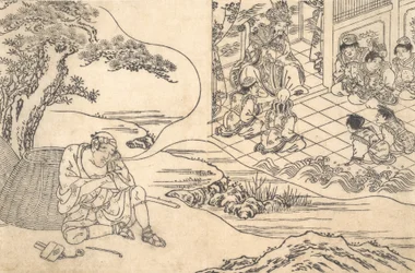Parody of the Tale of Young Man Lu: A Fisherman Dreaming, ca. 1700