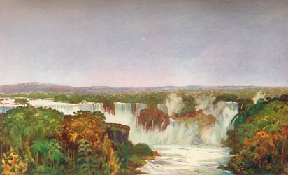 Partial View of the Falls of Iguassu, 1914
