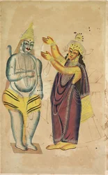 Parvati Placing a Wedding Garland on Shiva