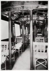 Passenger cabin of Zeppelin LZ7 Deutschland I