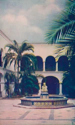 Patio of the House of Hospitality, c1935