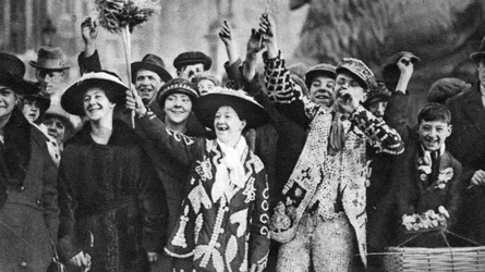 Pearly King and Queen in High Spirits, London