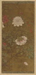 Peonies and Butterfly