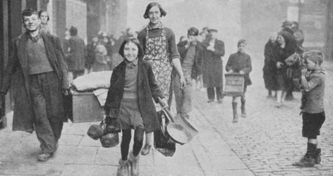 People Made Homeless by German Bombing, Liverpool, World War II