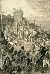 Peter the Hermit Preaching the First Crusade