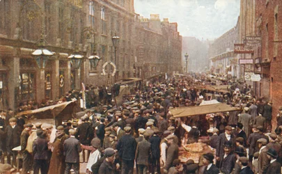 Petticoat Lane Market on a Sunday Morning, London