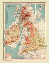Physical Map of the British Isles