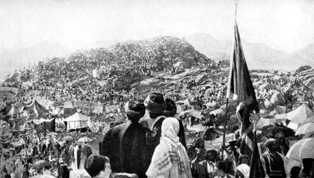 Pilgrims performing the Wukuf, Mount Arafat, Saudi Arabia, 1922