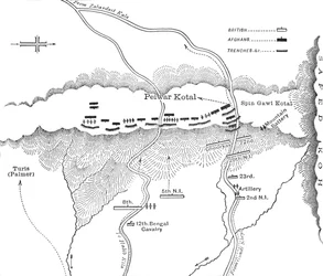 Plan of Attack on Peiwar Kotal Dec. 2, 1878