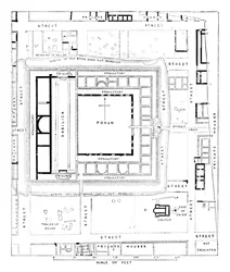 Plan of Forum, Silchester