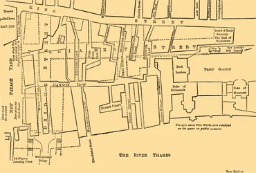 Plan of a Portion of Westminster Between 1734 and 1748 - Before the Erection of Parliament Street
