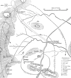 Plan of the Battle of Isandhlwana, Jan. 22, 1879, c. 1880