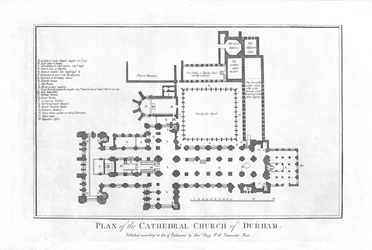 Plan of the Cathedral Church of Durham