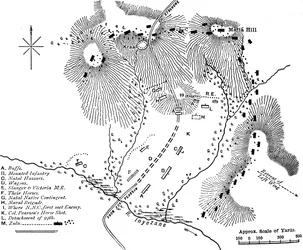 Plan of the Fight at Inyezane, Jan. 22, 1879