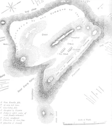 Plan of the Summit of Majuba Hill, February 27, 1881, c1880s