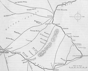 Plan of the Theatre of War in the Second Soudan Campaign