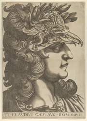 Plate 5: Tiberius Claudius in profile to the right, from 