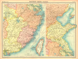 Political Map of Eastern China
