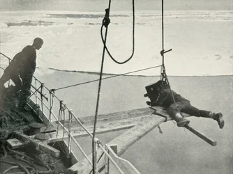 Ponting Cinematographs The Bow of the Terra Nova, c1910-1913