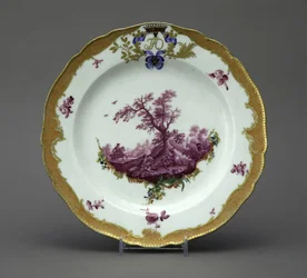 Porcelain Plate from the Orlov Service, ca 1770