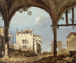 Portico with a Lantern