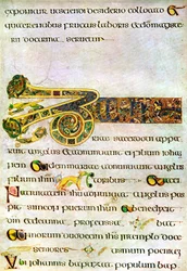 Portion of The Argument to the Gospel of St John, 800 AD, 20th Century