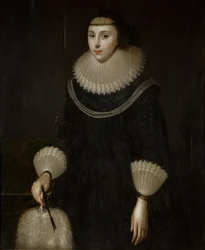 Portrait of a Lady with a Fan, 1600-1650