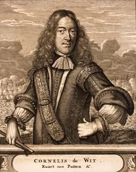 Portrait of Cornelis de Witt 1623-1672 (from Schauplatz des Krieges, 1675)