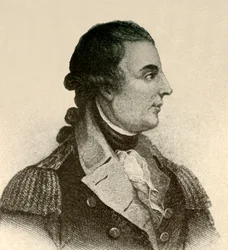 Portrait of General Montgomery, showing a black silk stock, hair in queue