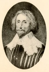 Portrait of George Sandys, with slashed doublet and Vandyke collar