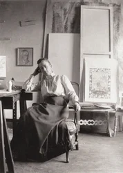 Portrait of Hilma af Klingt 1862-1944, c. 1900