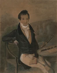 Portrait of the Flute Player Jean-Louis Tulou