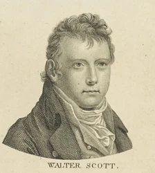 Portrait of the historical novelist and poet Sir Walter Scott